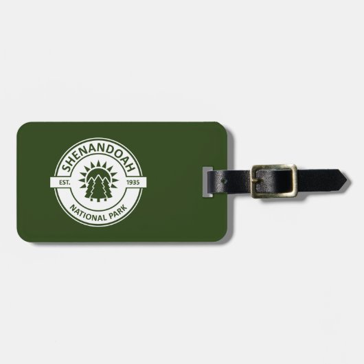 Shenandoah-Nationalpark Gepäckanhänger (Vorderseite horizontal)