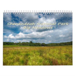 Shenandoah Nationalpark-große Wiesen Kalender