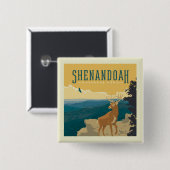 Shenandoah-Nationalpark | Hirsch Button (Vorne & Hinten)