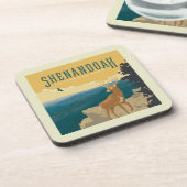 Shenandoah-Nationalpark | Hirsch Getränkeuntersetzer (Linke Seite)