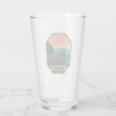 Shenandoah Nationalpark Hirsch Minimal Retro Emble Glas (Rückseite)