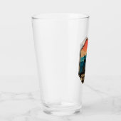 Shenandoah Nationalpark Hirsch Minimal Retro Emble Glas (Rechts)