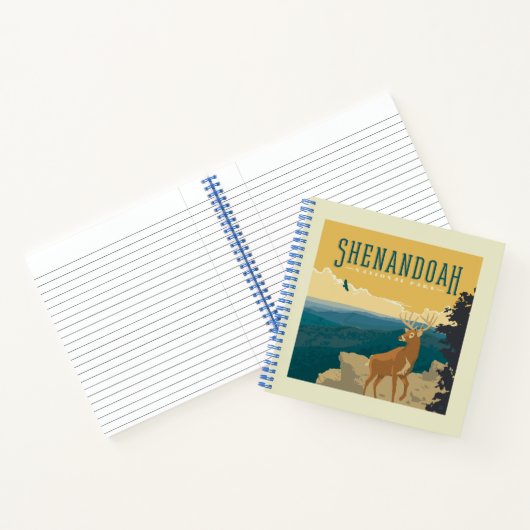 Shenandoah-Nationalpark | Hirsch Notizblock (Innenseite)