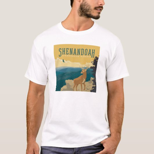 Shenandoah-Nationalpark | Hirsch T-Shirt (Vorderseite)