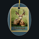Shenandoah Nationalpark Hirsch Vintag Keramik Ornament<br><div class="desc">Das Shenandoah Nationalpark im Vintage-Stil besticht durch ein schönes Hirsche mit vollen Geweihten,  die auf dem grünen Gras sitzen.</div>