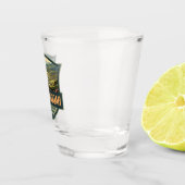 Shenandoah Nationalpark Illustration Reisen Retro Schnapsglas (Rechts)