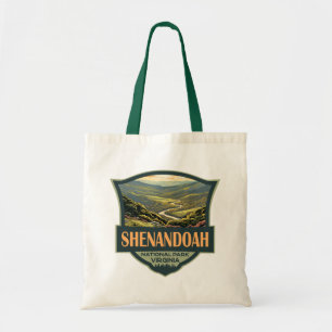 Shenandoah Nationalpark Illustration Reisen Retro Tragetasche