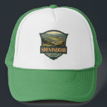 Shenandoah Nationalpark Illustration Reisen Retro Truckerkappe<br><div class="desc">Shenandoah Vektorgrafik Design. Das Skyline Drive ist lang und ein weitläufiges Netz von Trails umfasst einen Abschnitt des Appalachen-Fernwegs.</div>