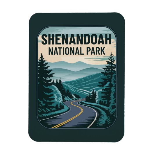 Shenandoah Nationalpark Landschaft Magnet (Vertikal)