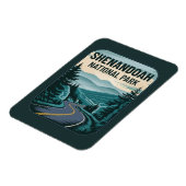 Shenandoah Nationalpark Landschaft Magnet (Linke Seite)