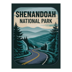 Shenandoah Nationalpark Landschaft Poster