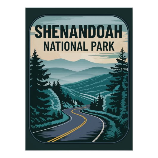 Shenandoah Nationalpark Landschaft Poster (Vorderseite)