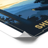 Shenandoah Nationalpark Litho Artwork Poster (Ecke)