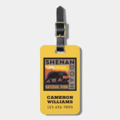 Shenandoah-Nationalpark | Mama Bear & Cubs Gepäckanhänger (Vorderseite vertikal)