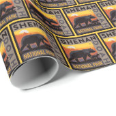 Shenandoah-Nationalpark | Mama Bear & Cubs Geschenkpapier (Rolleneckpunkt)