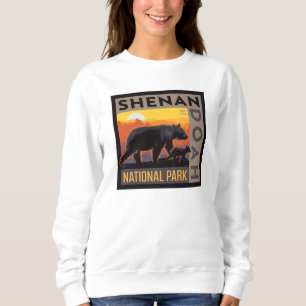 Shenandoah-Nationalpark Mama Bear & Cubs Sweatshirt
