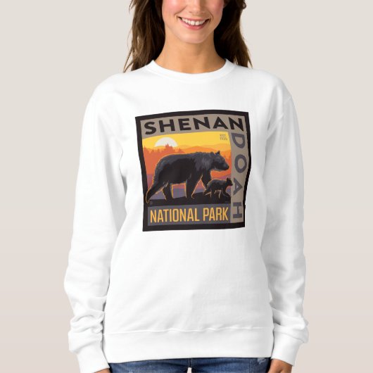 Shenandoah-Nationalpark | Mama Bear & Cubs Sweatshirt (Vorderseite)