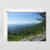 Shenandoah-Nationalpark Postkarte (Vorne/Hinten)