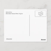 Shenandoah-Nationalpark Postkarte (Rückseite)