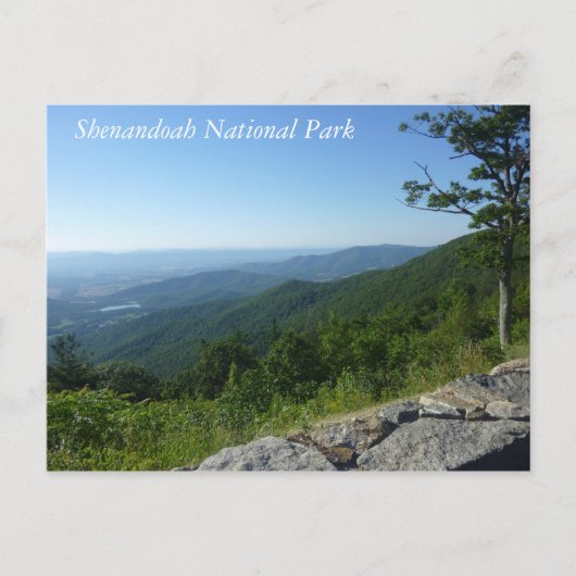 Shenandoah-Nationalpark Postkarte (Vorderseite)
