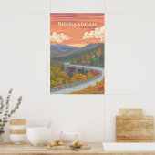 Shenandoah Nationalpark-Reiseposter Poster (Küche)