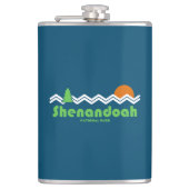 Shenandoah Nationalpark Retro Flachmann (Vorderseite)