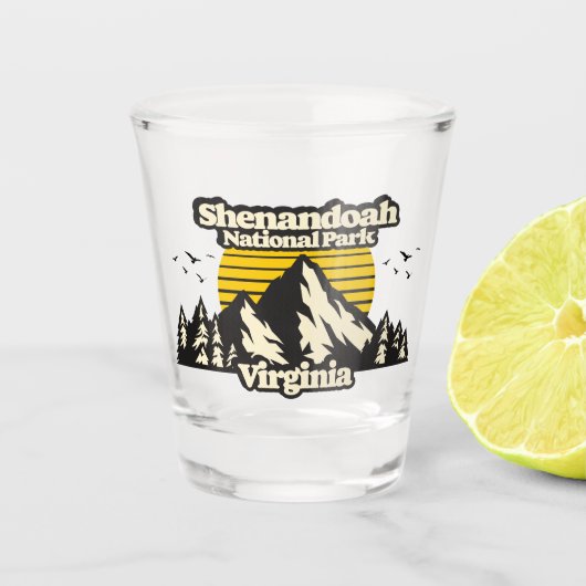 Shenandoah-Nationalpark Schnapsglas (Vorderseite)