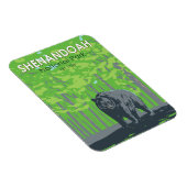 Shenandoah Nationalpark Schwarzer Bär Vintag Magnet (Rechte Seite)