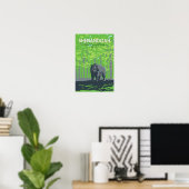 Shenandoah Nationalpark Schwarzer Bär Vintag Poster (Heimbüro)