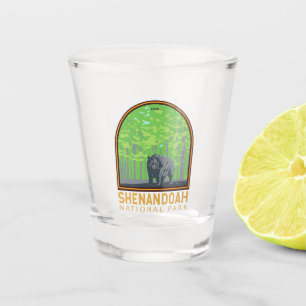 Shenandoah Nationalpark Schwarzer Bär Vintag Schnapsglas