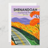 Shenandoah Nationalpark Skyline Drive Virginia Feiertagskarte (Vorne/Hinten)