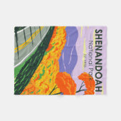 Shenandoah Nationalpark Skyline Drive Virginia Fleecedecke (Vorderseite (Horizontal))