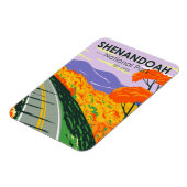 Shenandoah Nationalpark Skyline Drive Virginia Magnet (Linke Seite)