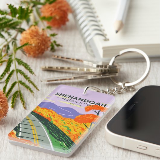 Shenandoah Nationalpark Skyline Drive Virginia Schlüsselanhänger (Vorderseite rechts)