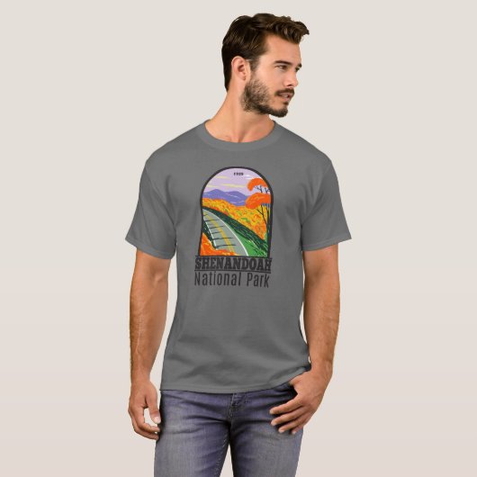 Shenandoah Nationalpark Skyline Drive Virginia T-Shirt (Vorne ganz)