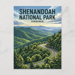 Shenandoah-Nationalpark USA Postkarte