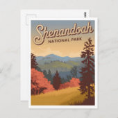 Shenandoah-Nationalpark Vintag Postkarte (Vorne/Hinten)