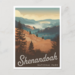 Shenandoah-Nationalpark Vintag Postkarte