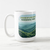 Shenandoah Nationalpark Virginia Blue Ridge Retro Kaffeetasse (Links)