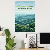 Shenandoah Nationalpark Virginia Blue Ridge Retro Poster (Heimbüro)