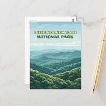 Shenandoah Nationalpark Virginia Blue Ridge Retro