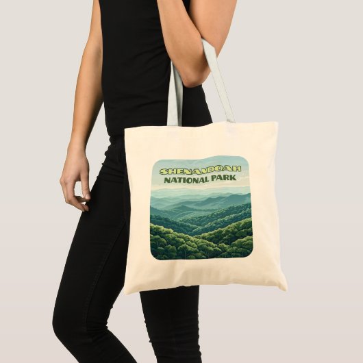 Shenandoah Nationalpark Virginia Blue Ridge Retro Tragetasche (Vorderseite (Produkt))
