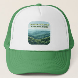 Shenandoah Nationalpark Virginia Blue Ridge Retro Truckerkappe