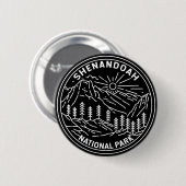 Shenandoah Nationalpark Virginia Monoline Button (Vorne & Hinten)