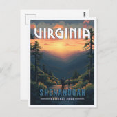 Shenandoah-Nationalpark, Virginia Postkarte (Vorne/Hinten)