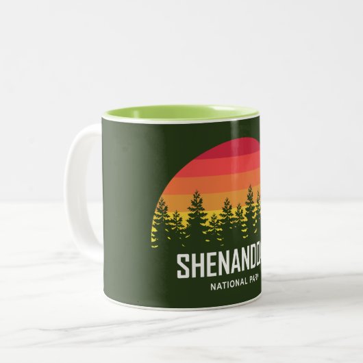 Shenandoah-Nationalpark Zweifarbige Tasse (Vorderseite Links)
