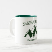 Shenandoah-Nationalpark Zweifarbige Tasse (Vorderseite Links)