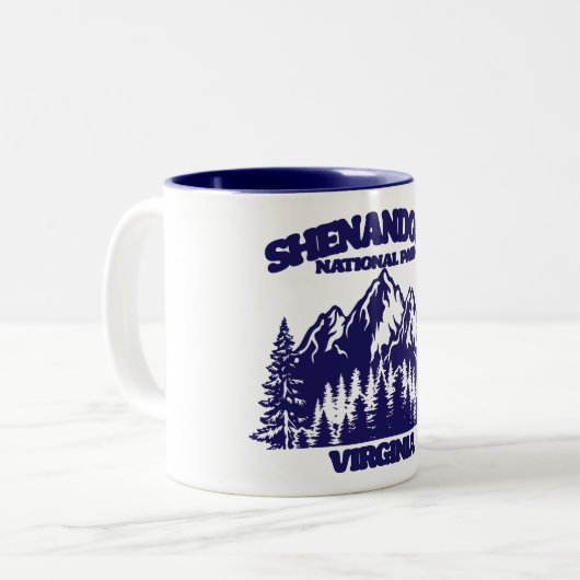 Shenandoah-Nationalpark Zweifarbige Tasse (Vorderseite Links)