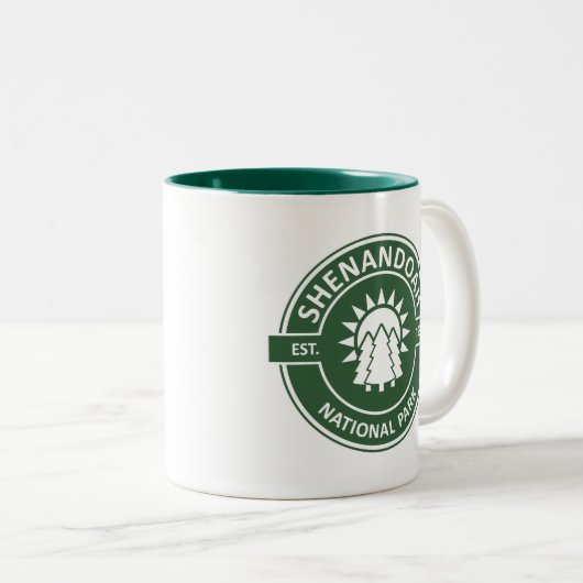Shenandoah-Nationalpark Zweifarbige Tasse (VorderseiteRechts)