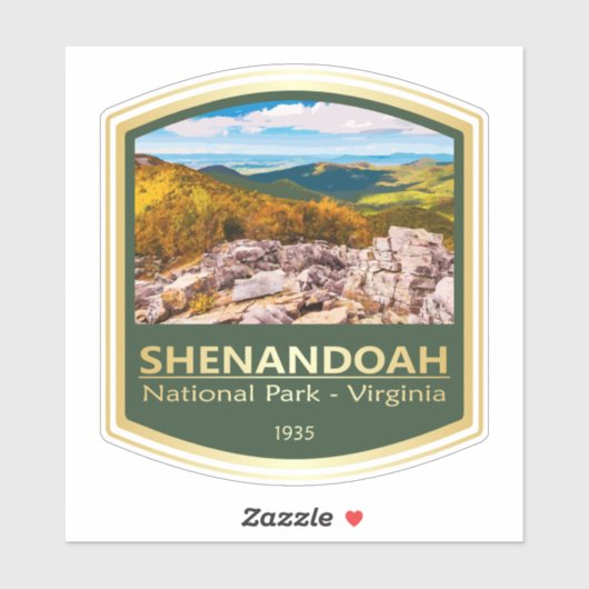 Shenandoah NP (PF1) Aufkleber (Blatt)